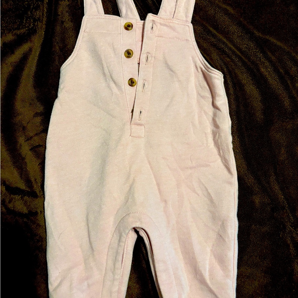 Old Navy Pink Fleece Overalls